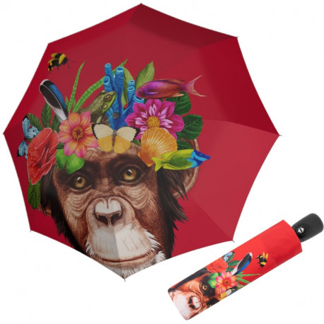 Modern Art Magic Flower Monkey - w pełni automatyczny parasol damski