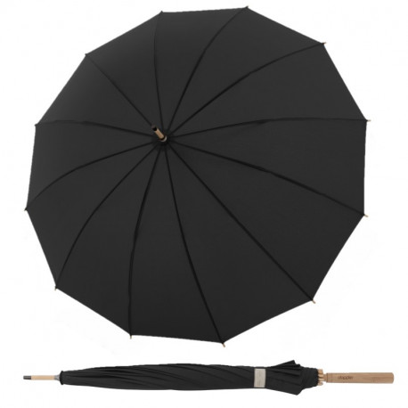 Nature Long Bamboo Simply Black - parasol ECO