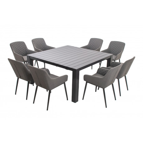 PRATO PARIS FRESH GREY - luksusowy zestaw ogrodowy 8+1