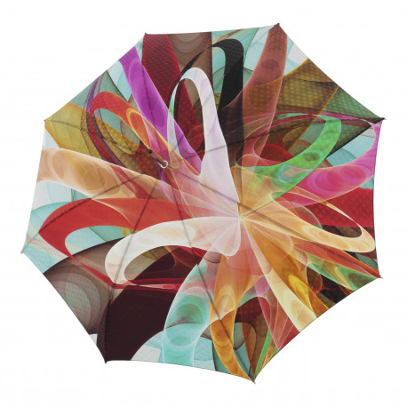 Elegance Boheme Vito - luksusowy parasol damski z abstrakcyjnym nadrukiem