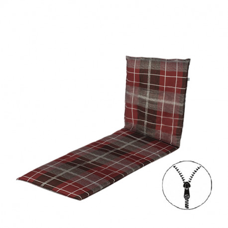 LIVING 2932 - poduszka na szezlong ogrodowy z zamkiem błyskawicznym