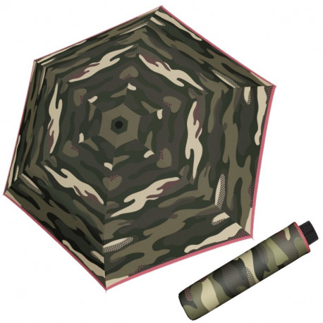 Fiber Havanna Camouflage - składany parasol damski