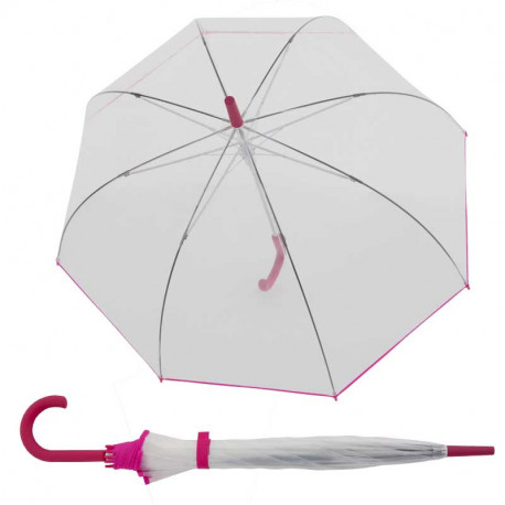 Nizza Transparent - parasol damski przeźroczysty