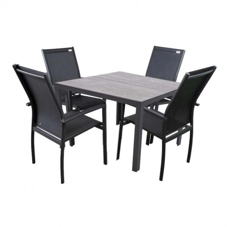 BERGAMO EXPERT ANTRACIT - aluminiowy zestaw sof 4+1