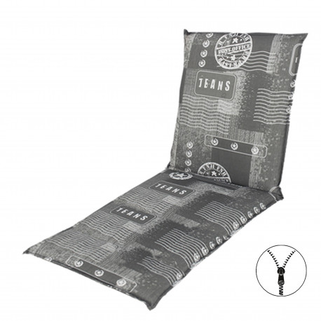 LIVING 2931 - poduszka na szezlong ogrodowy z zamkiem błyskawicznym
