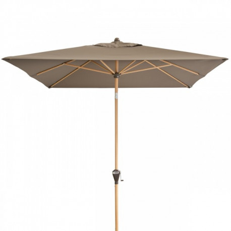 ALU WOOD 210 x 140 cm - automatyczny parasol uchylny z ochroną ULTRA UV 846