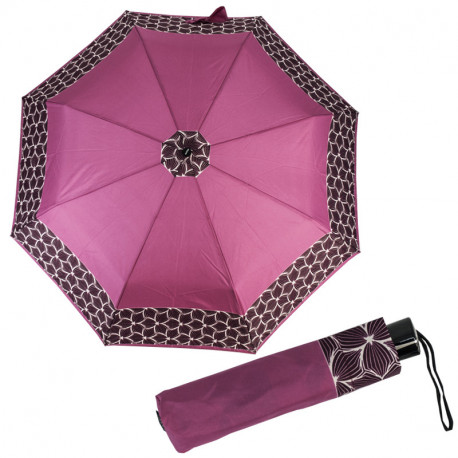 Fiber Mini Style - fioletowa altówka - składany parasol damski