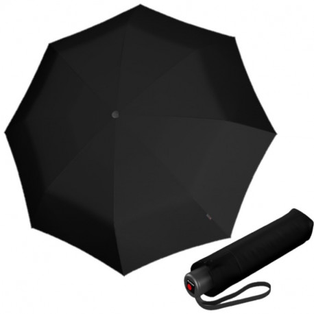 KNIRPS A.050 MEDIUM BLACK - elegancki parasol składany