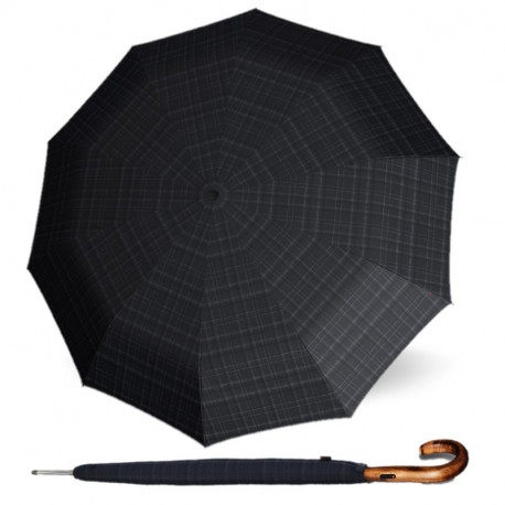 KNIRPS S.770 LONG PRINTS CHECK - męski parasol