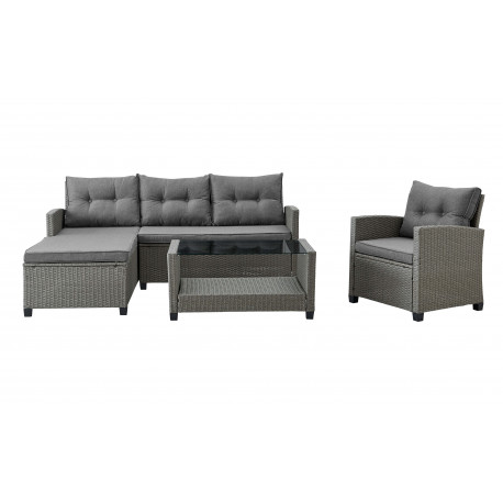 Zestaw PALOMA - ogrodowa sofa rattanowa