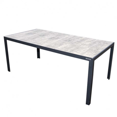 BERGAMO - aluminiowy stół ogrodowy 180x90x74 cm