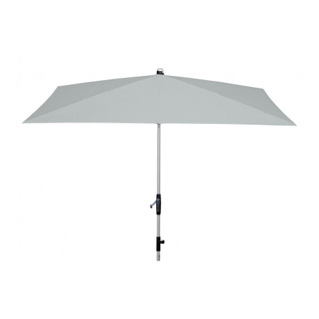 KNIRPS Automatic 230 x 150 cm - parasol balkonowy premium z uchwytem Jasnoszary