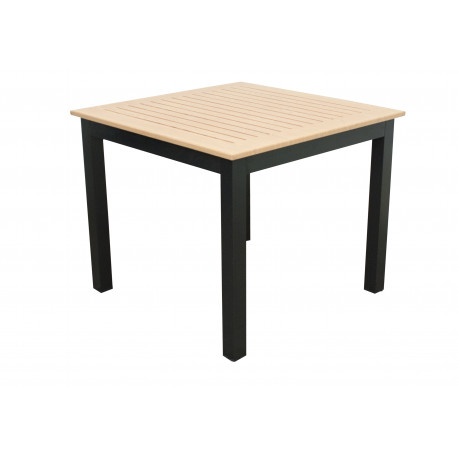 EXPERT WOOD antracyt - stół aluminiowy gastro 90x90x75cm