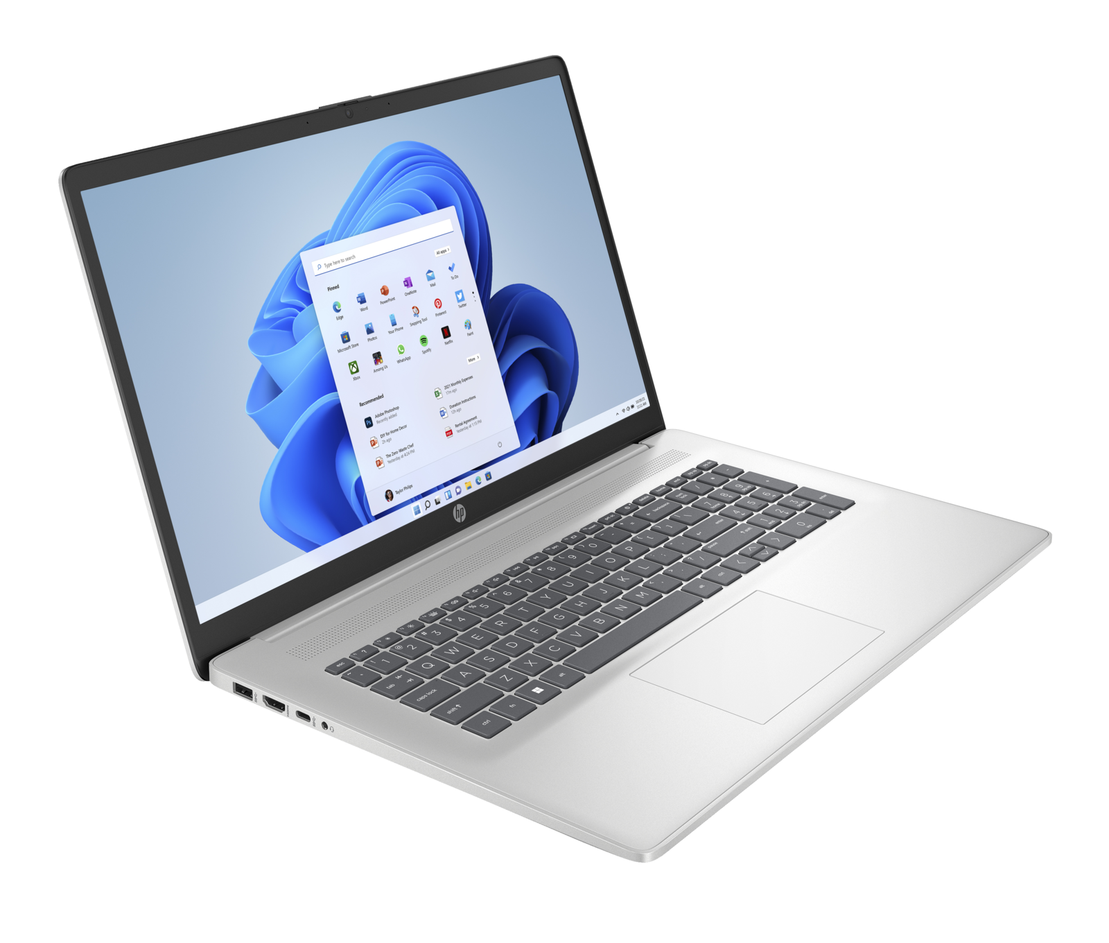 copy of Laptop HP 17-CN3053 / 7F8G5UA / Intel i5-13 / 16GB / SSD 512GB / Intel Xe / FullHD / Win 11 / Srebrny