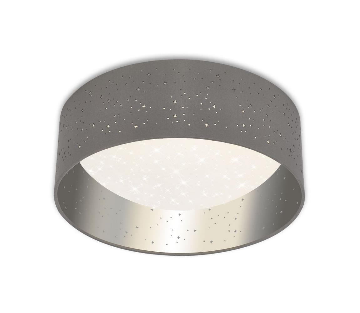 Briloner 3482014 - LED Plafon STARRY LED/12W/230V szary/srebrny