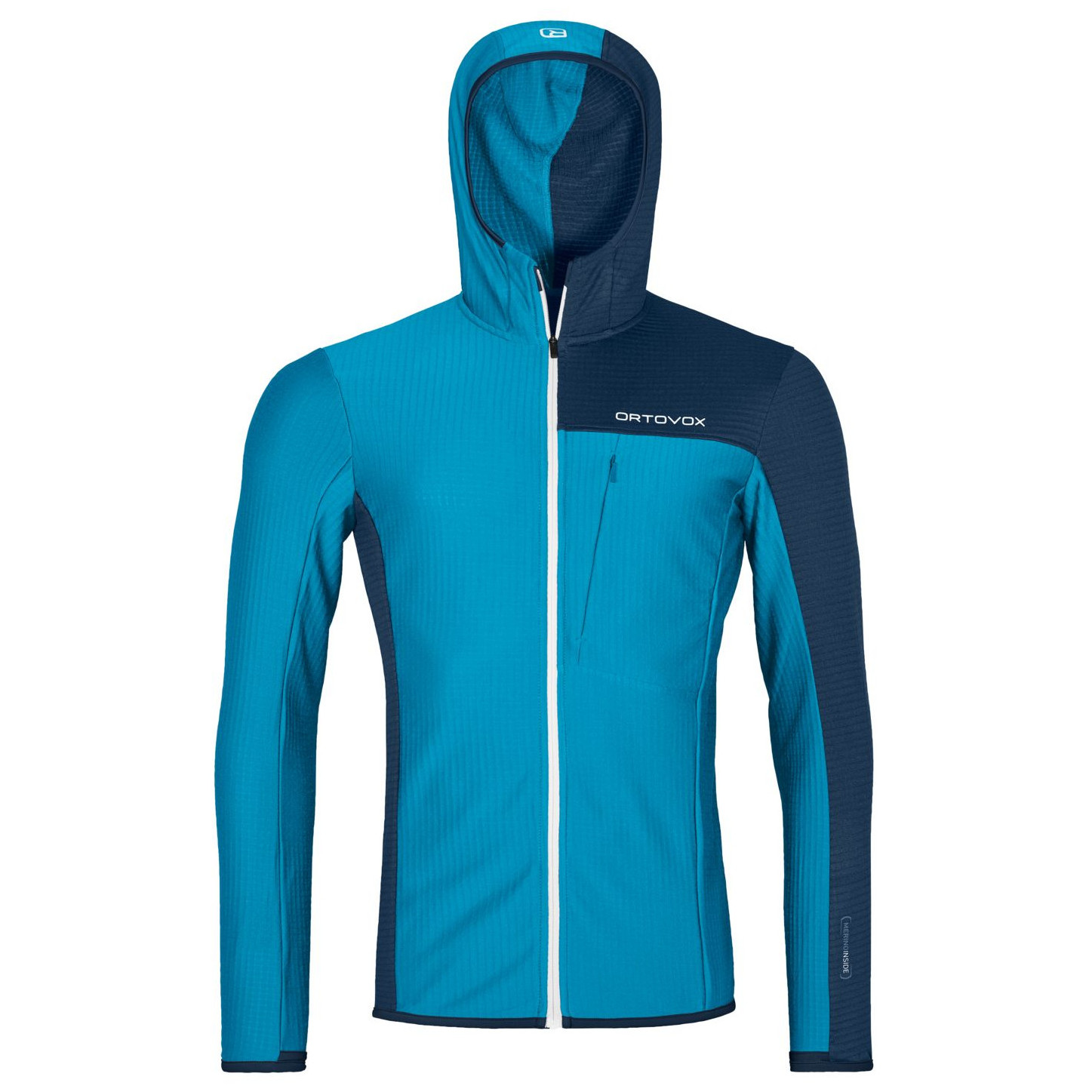 Męska bluza Ortovox Fleece Light Grid Hooded Jkt M Rozmiar: XL / Kolor: niebieski