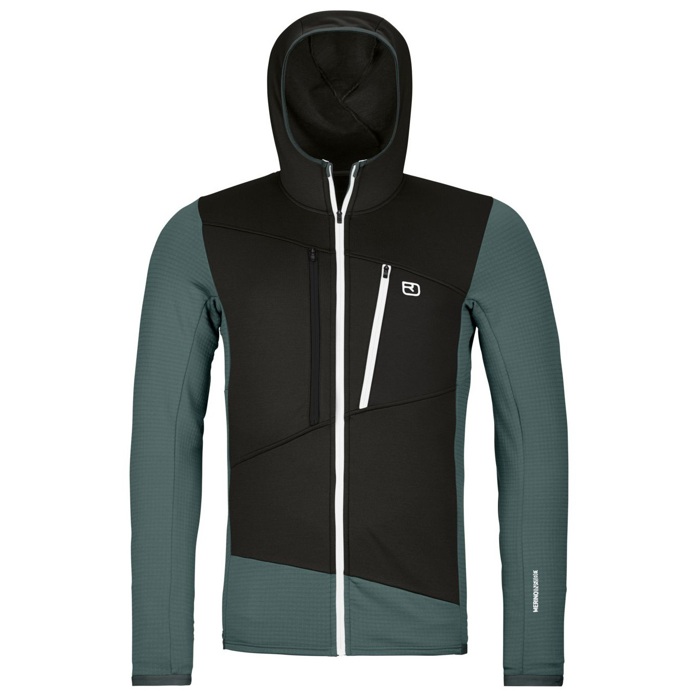 Męska bluza Ortovox Fleece Grid Hoody M Rozmiar: M / Kolor: ciemnoniebieski