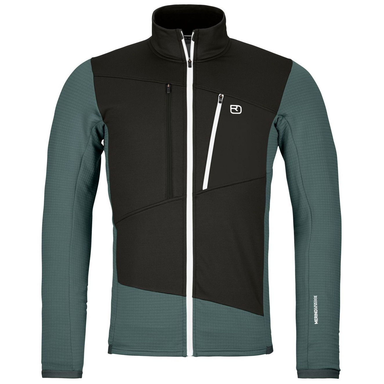 Męska bluza Ortovox Fleece Grid Jacket M Rozmiar: XL / Kolor: niebieski/szary