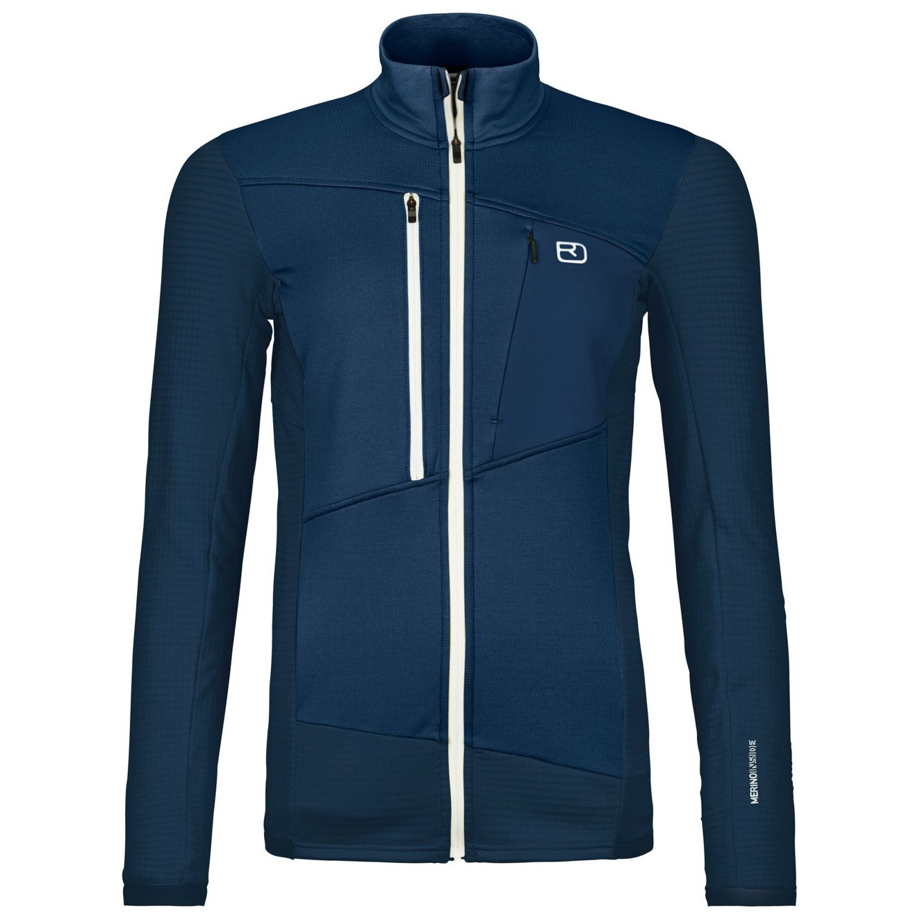 Bluza damska Ortovox Fleece Grid Jacket W Rozmiar: L / Kolor: ciemnoniebieski