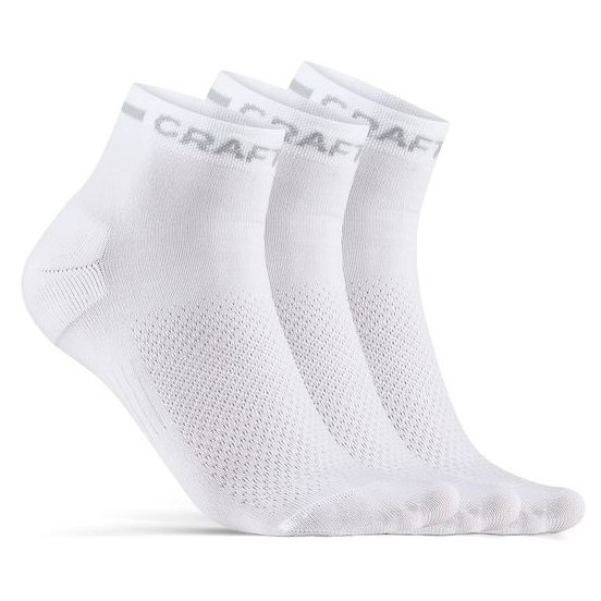 Skarpety Craft Core Dry Mid 3-Pack Rozmiar skarpet: 46-48 / Kolor: biały