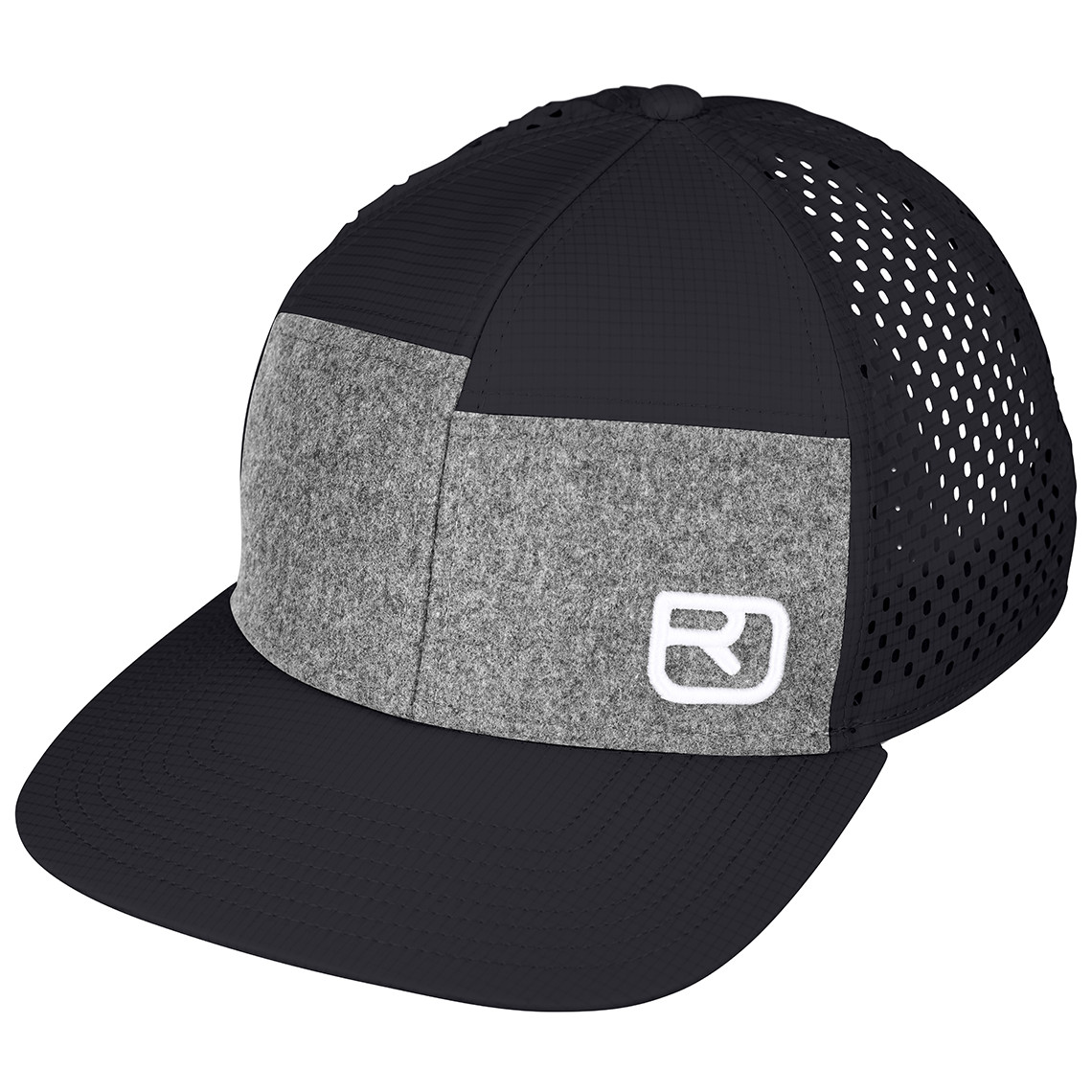 Bejsbolówka Ortovox Logo Air Trucker Cap Kolor: czarny/szary