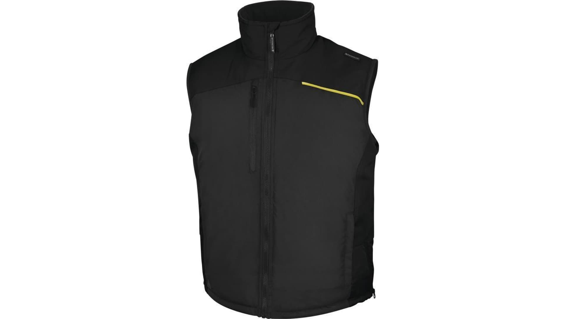 Kamizelka z poliestru pongee powlekanego PVC FIDJI3, kolor: szaro-czarny, rozmiar: XL / FIDJ3GNXG