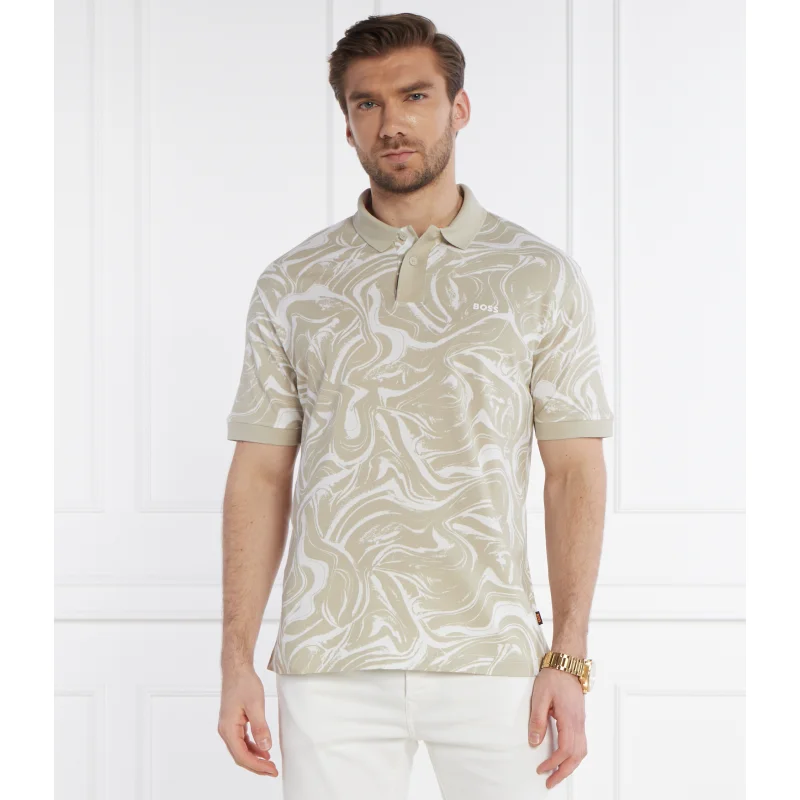 BOSS ORANGE Polo AlloverOcean | Regular Fit