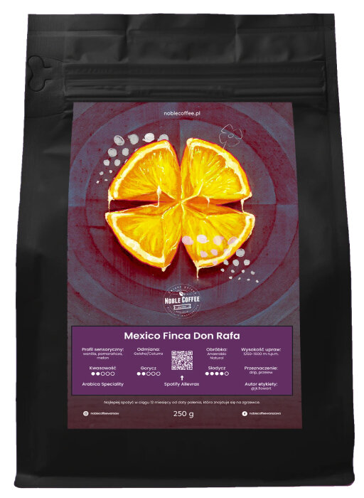 Kawa ziarnista Noble Coffee Mexico Finca Don Rafa FILTR 250g