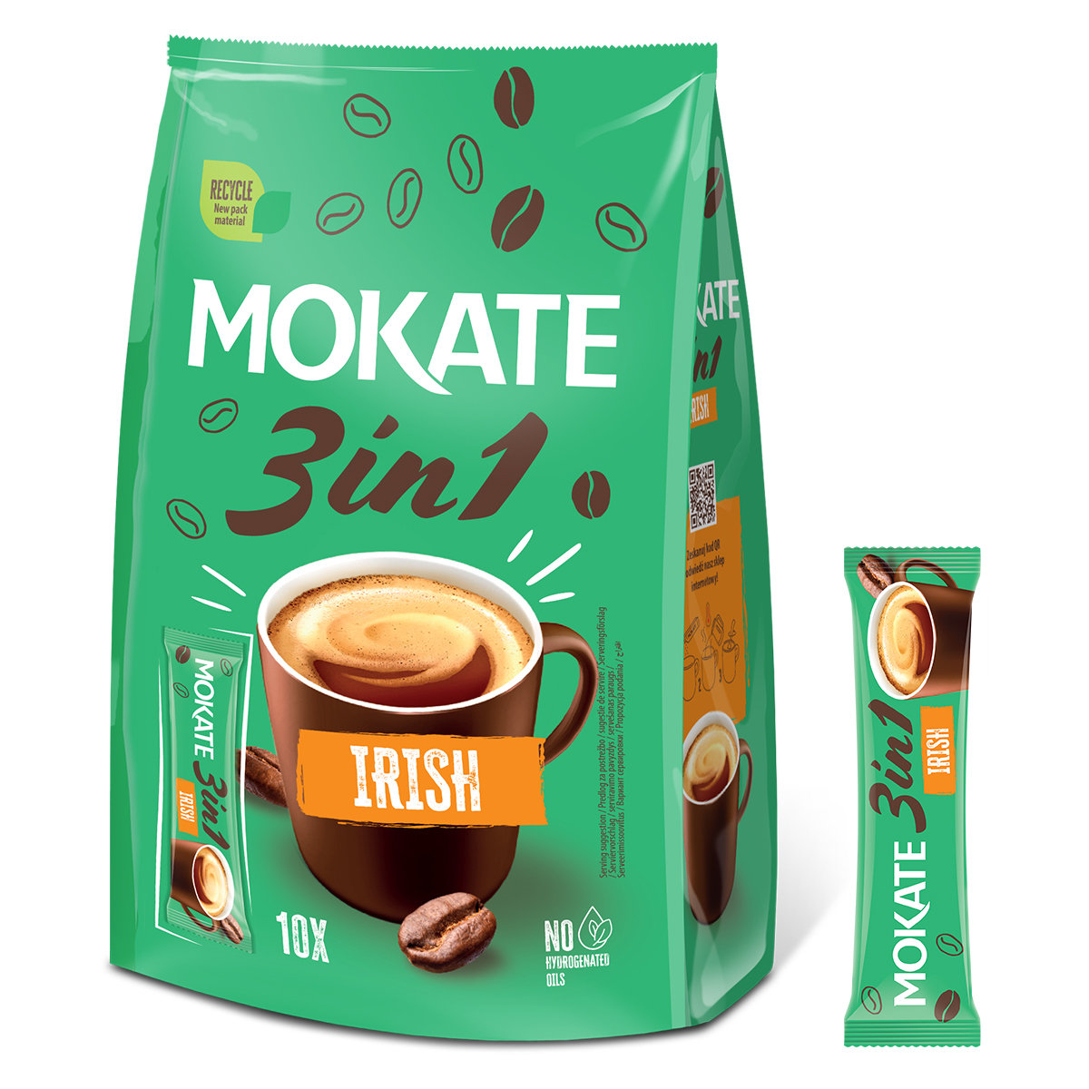 Kawa Rozpuszczalna Instant Napój Kawowy 3in1 3w1 Irish Coffe Mokate 10szt