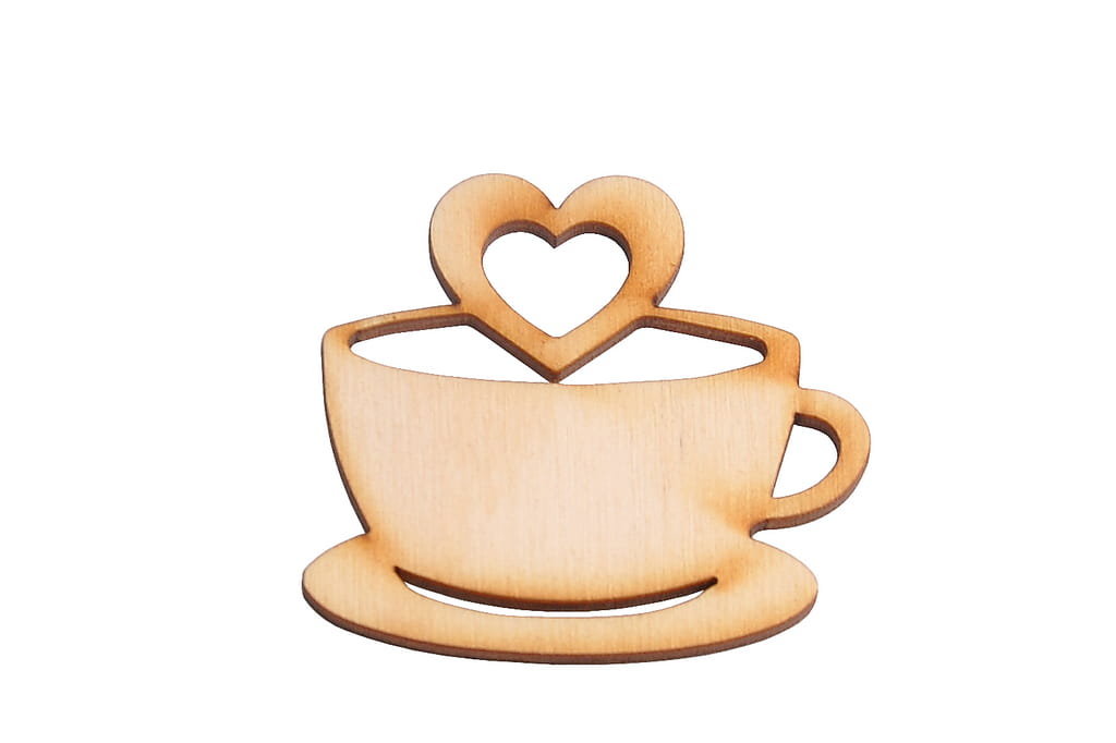 Filiżanka ze sklejki do decoupage