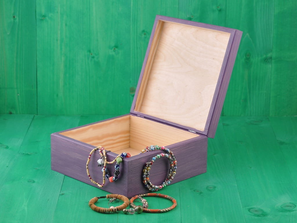 Wrzosowa Szkatułka Na Prezent Na Drobiazgi.