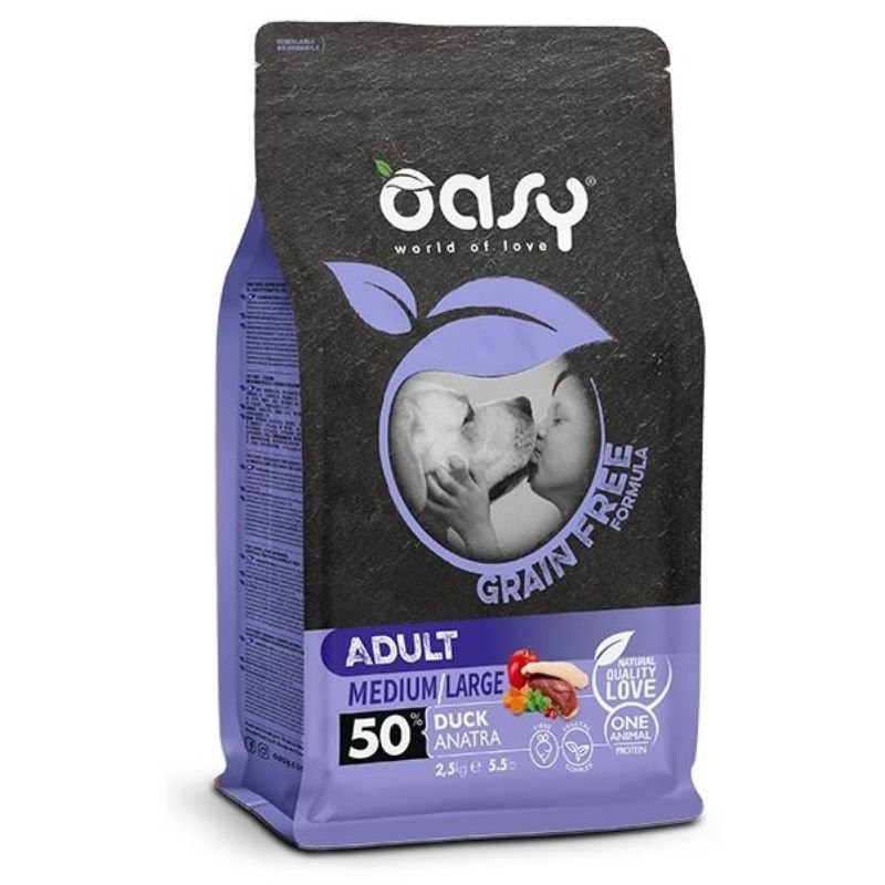 OASY - Karma dla psa 12kg Grainfree Adult  z kaczką