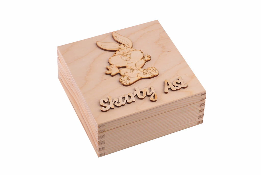 Szkatułka Z Laserowo Wyciętym I Grawerowanym Dekorem - Imię