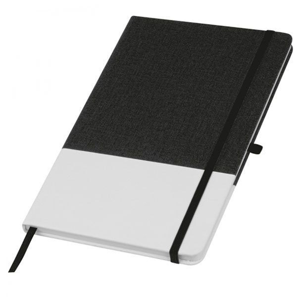 Notes A5 w dwukolorowej oprawie BARDOLINO czarny