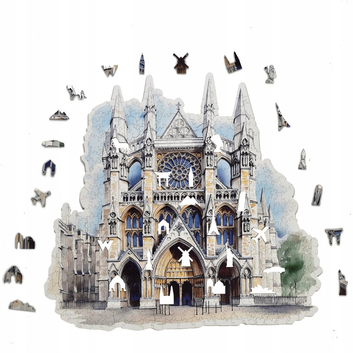 PUZZLE DREWNIANE DUŻE WESTMINSTER 470 elementów trudne puzzle XXL