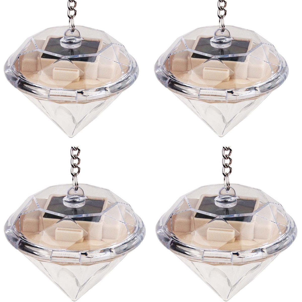 Tg60449 Lampka Solarna Lampa Ogrodowa Diament Led 4Szt Rgb