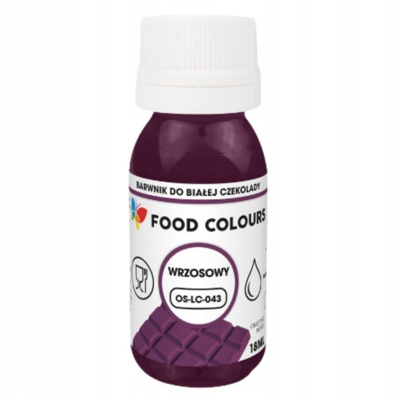 BARWNIK do czekolady i mas tłustych 18ml FIOLETOWY WRZOSOWY