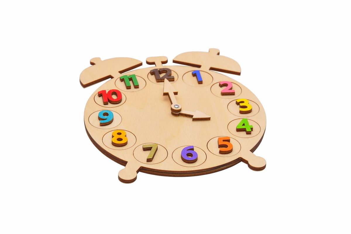 Zegar kolorowy edukacyjny manipulacyjny dla dziecka - sorter
