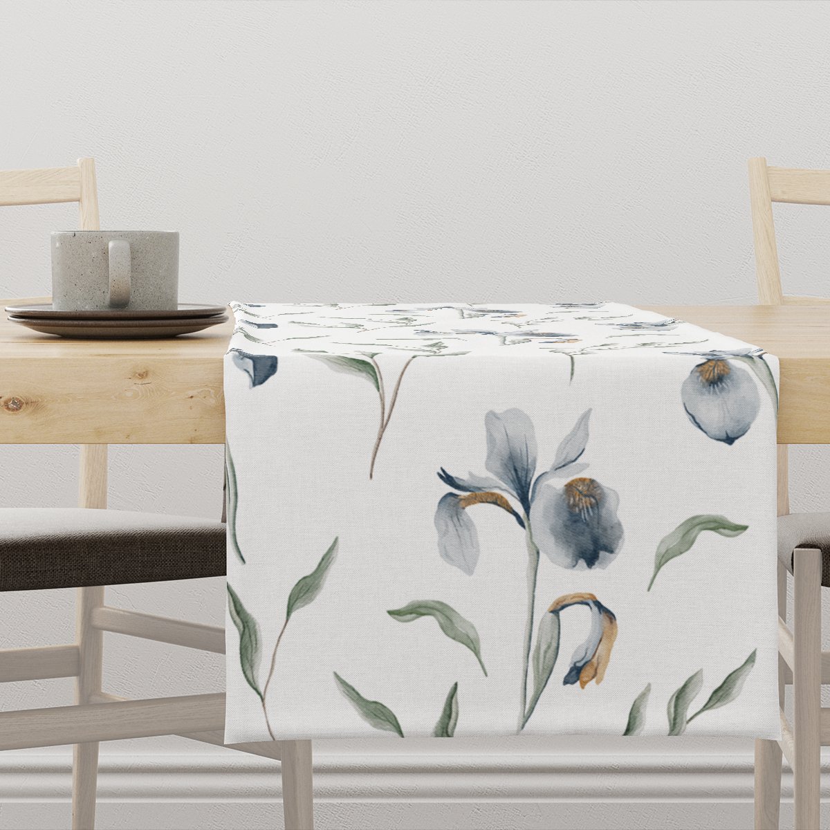 Bieżnik wiosenny SPRING wzór SP18 irysy 40 x 180 cm