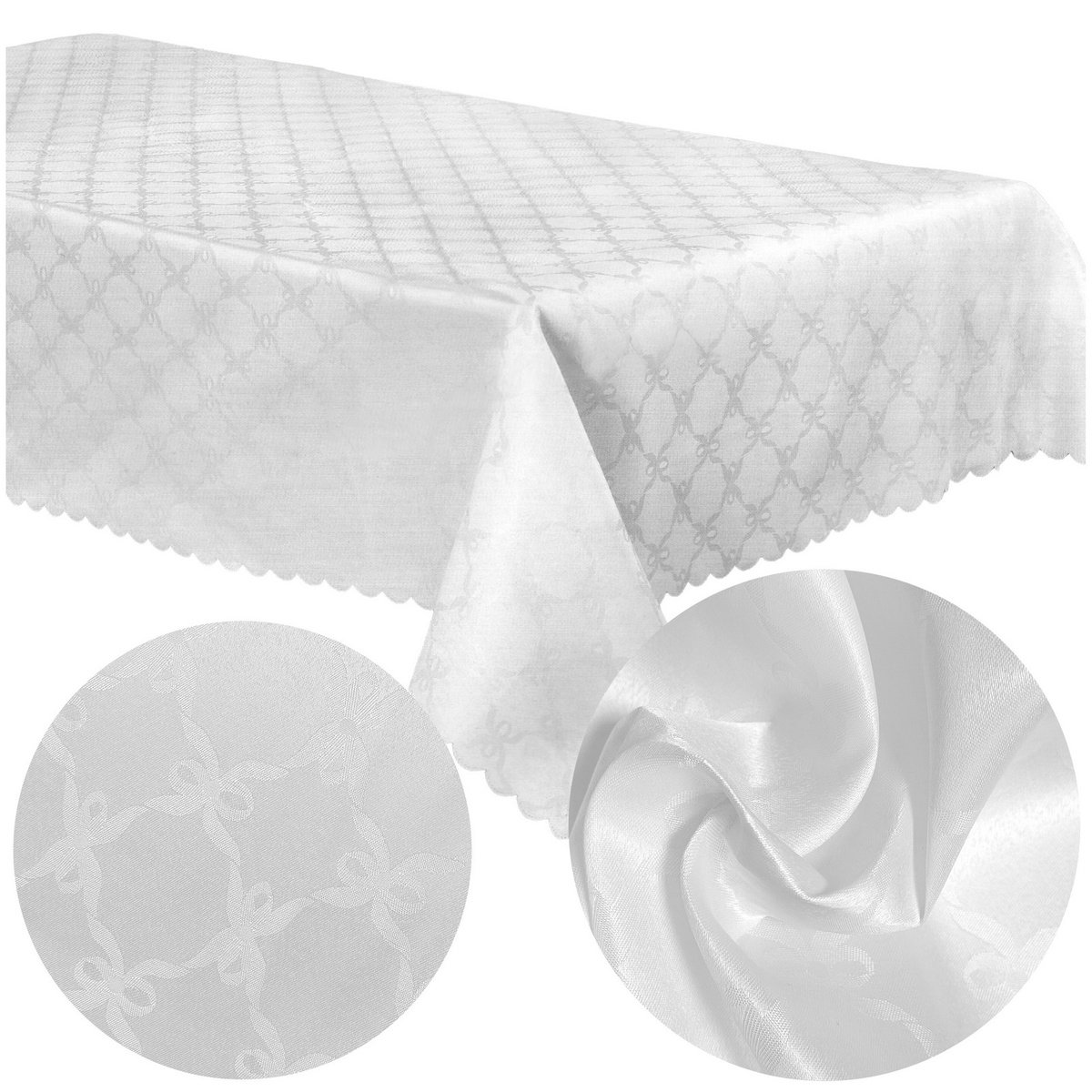 Obrus na Stół Dekoracyjny 160x240 Żakardowy Camille 01