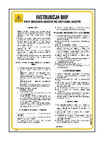 Instrukcja BHP przy obsłudze maszyn do zmywania naczyń 24,5 X 35 CM HN - PŁYTA TD-FLEX 0,4MM LIBRES POLSKA SP