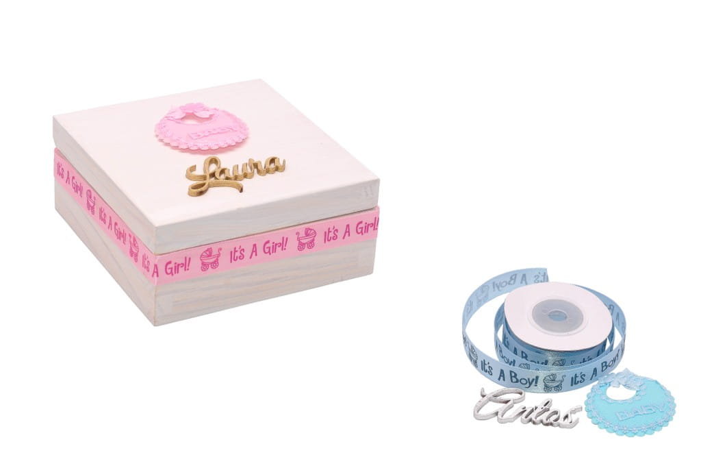 Szkatułka Na Chrzest + Imię Dla Chłopca, Dla Dziewczynki.