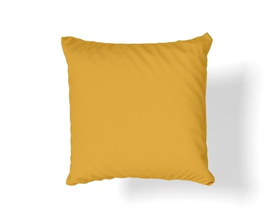 Poszewka satyna bawełniana do spania 40x40 musztardowa 37