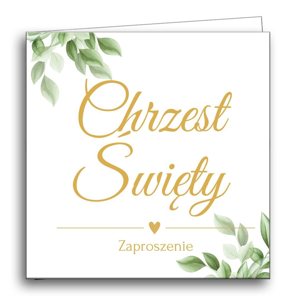 Zaproszenie Chrzest Święty Stópki, 10 Szt.