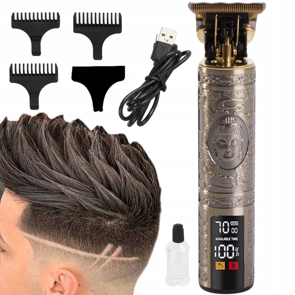 Maszynka Trymer Do Strzyżenia Brody Włosów Barber Do Stylizacji Zarostu Usb