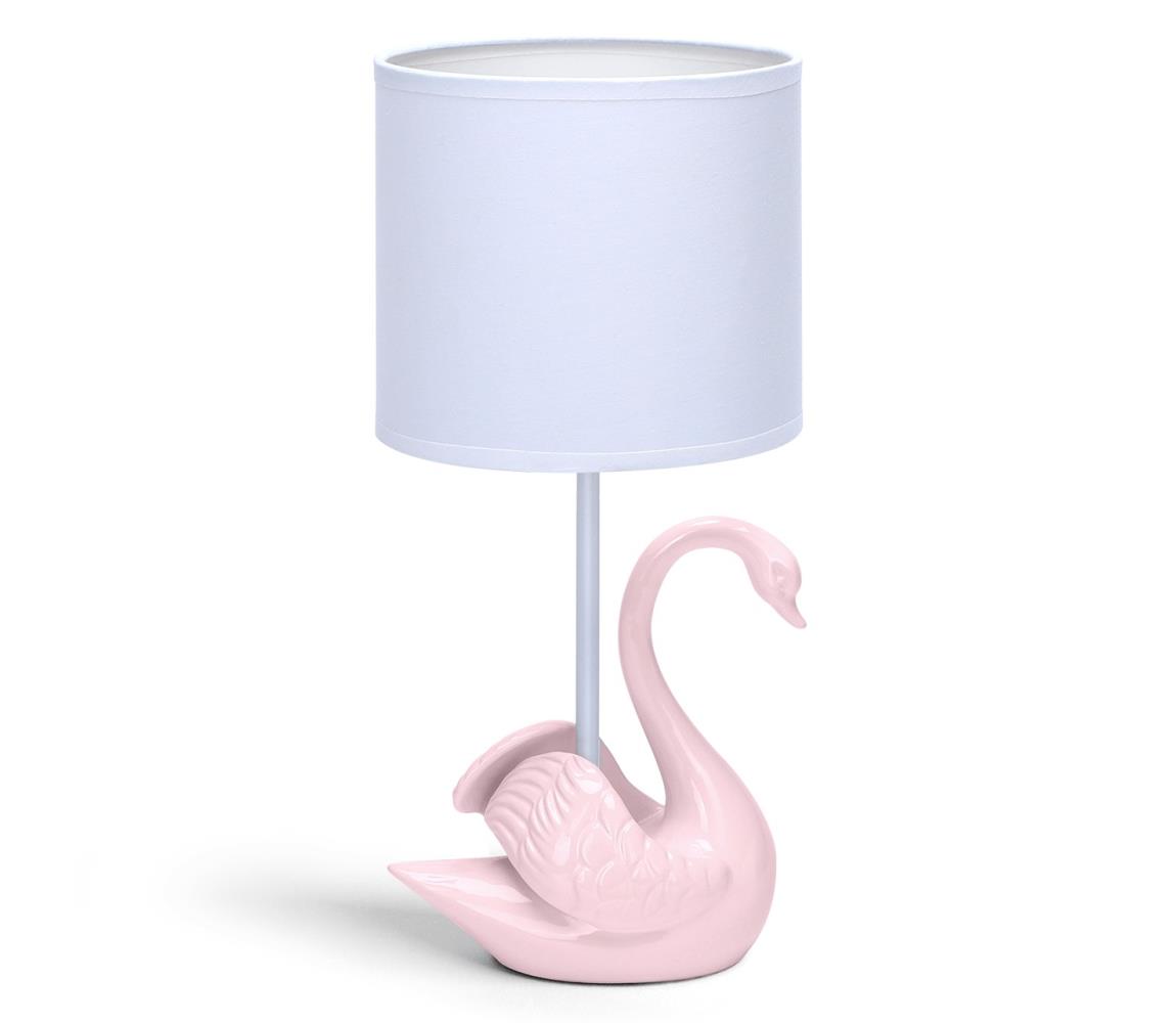 Aigostar - Lampka dziecięca 1xE14/40W/230V łabądź różowa
