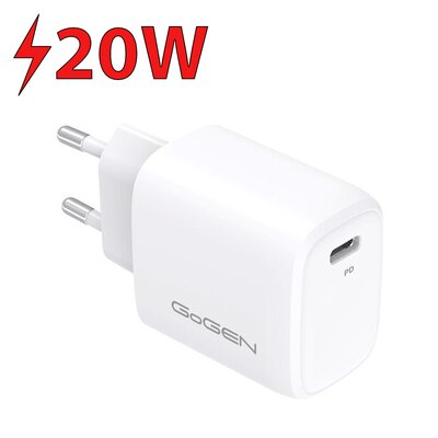 goGEN Ładowarka sieciowa ACHPD 120 1x USB-C 20W USB-C/USB-C 1m ACHPD120CW)