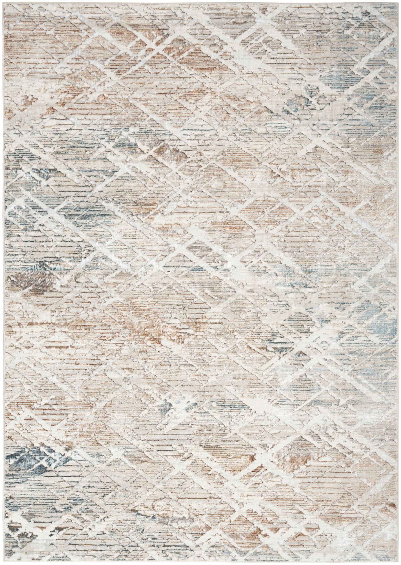 Dywan Nowoczesny Glitz Hydra Grey Multicolor 274X366