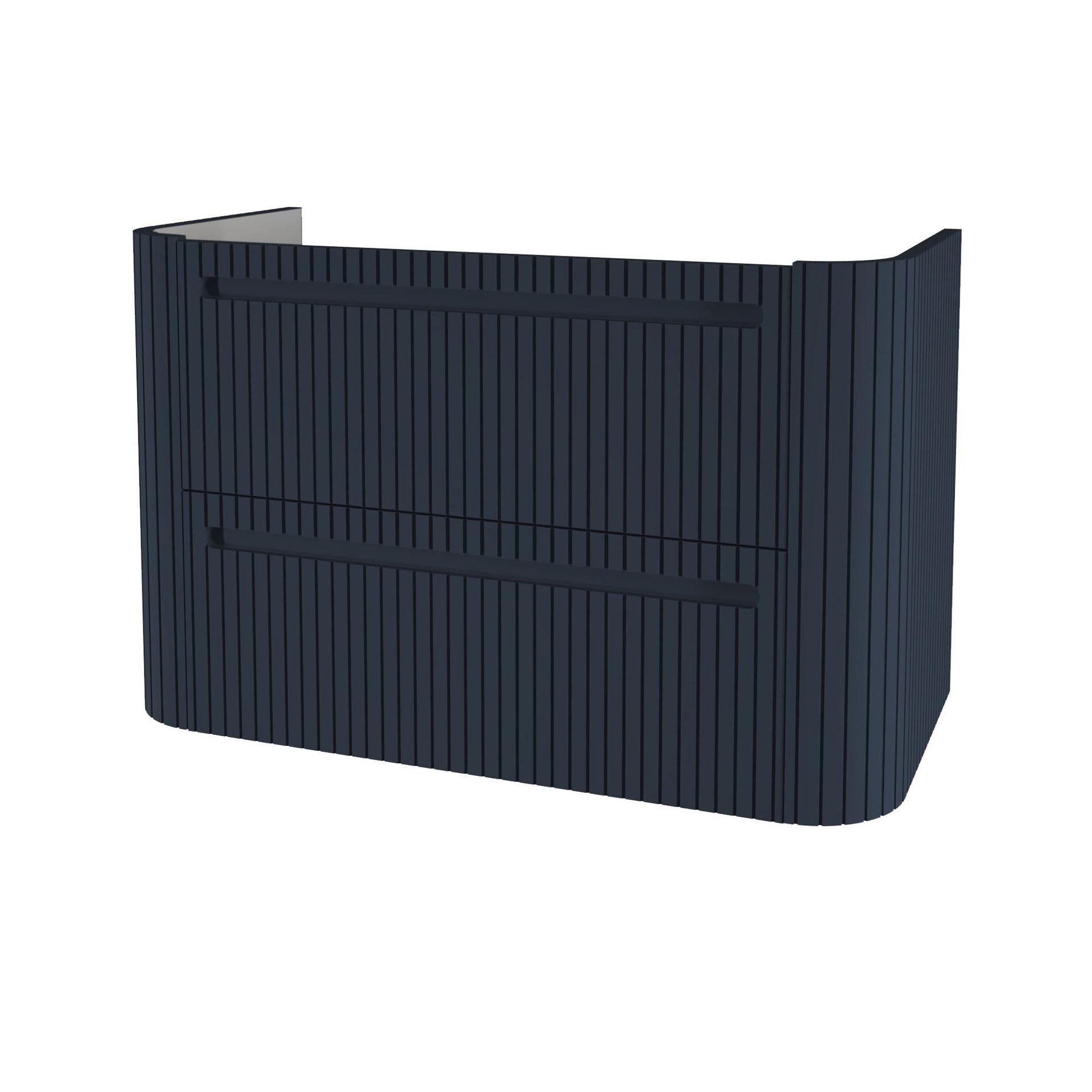 Szafka łazienkowa pod umywalkę Devo Gloria 2.0 70 cm ryflowana perfect touch parisian blue GL2-SU2S70-2-F103