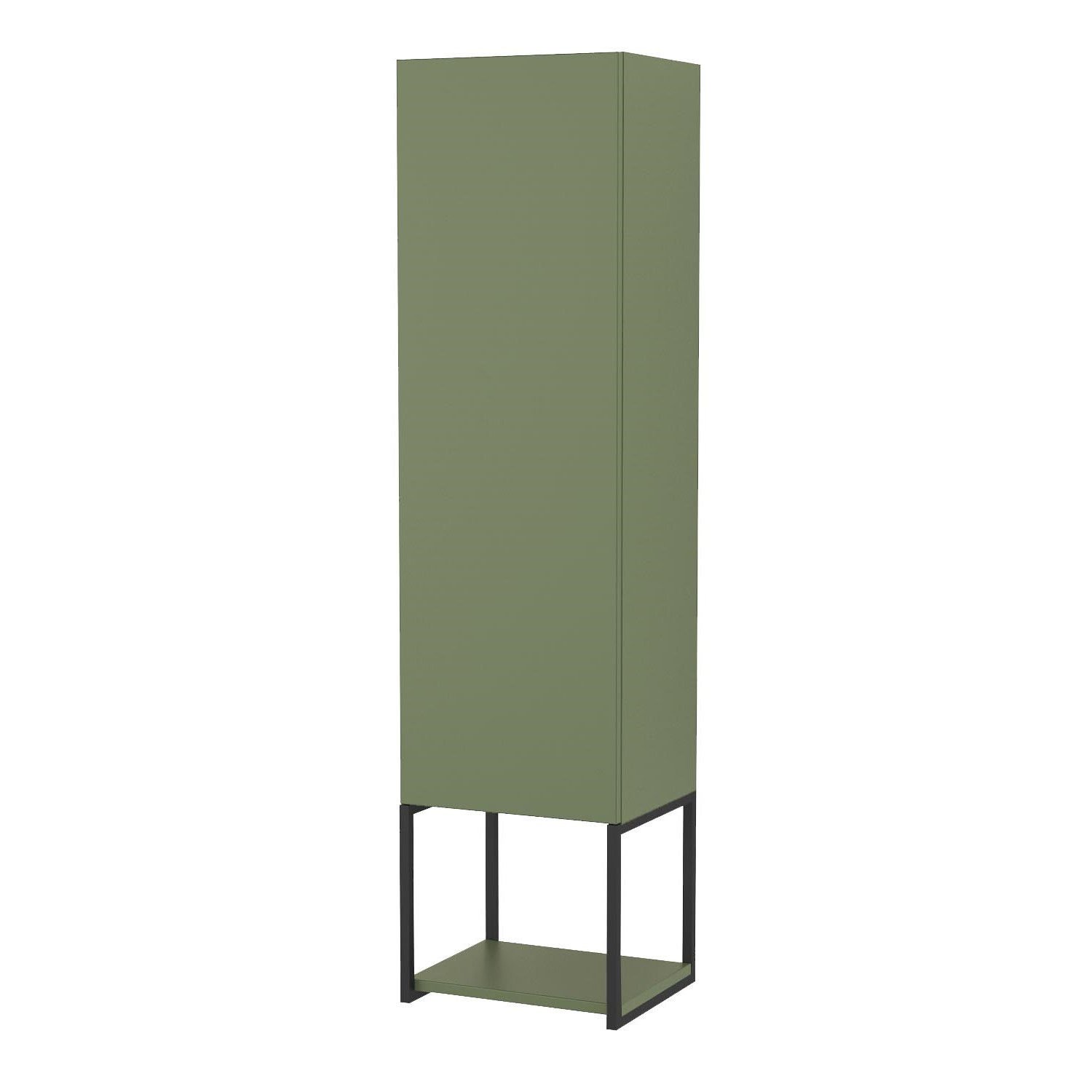 Słupek łazienkowy Krofam Lov 130x33x28 cm szaro zielony mat 137-0101